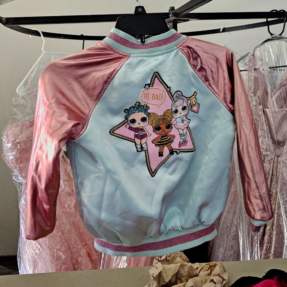 Lol girls Reversible jacket girls 4 5 EUC